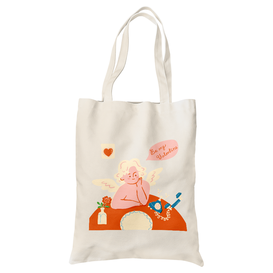 کیسه پارچه ‌ای فرشته ولنتاین