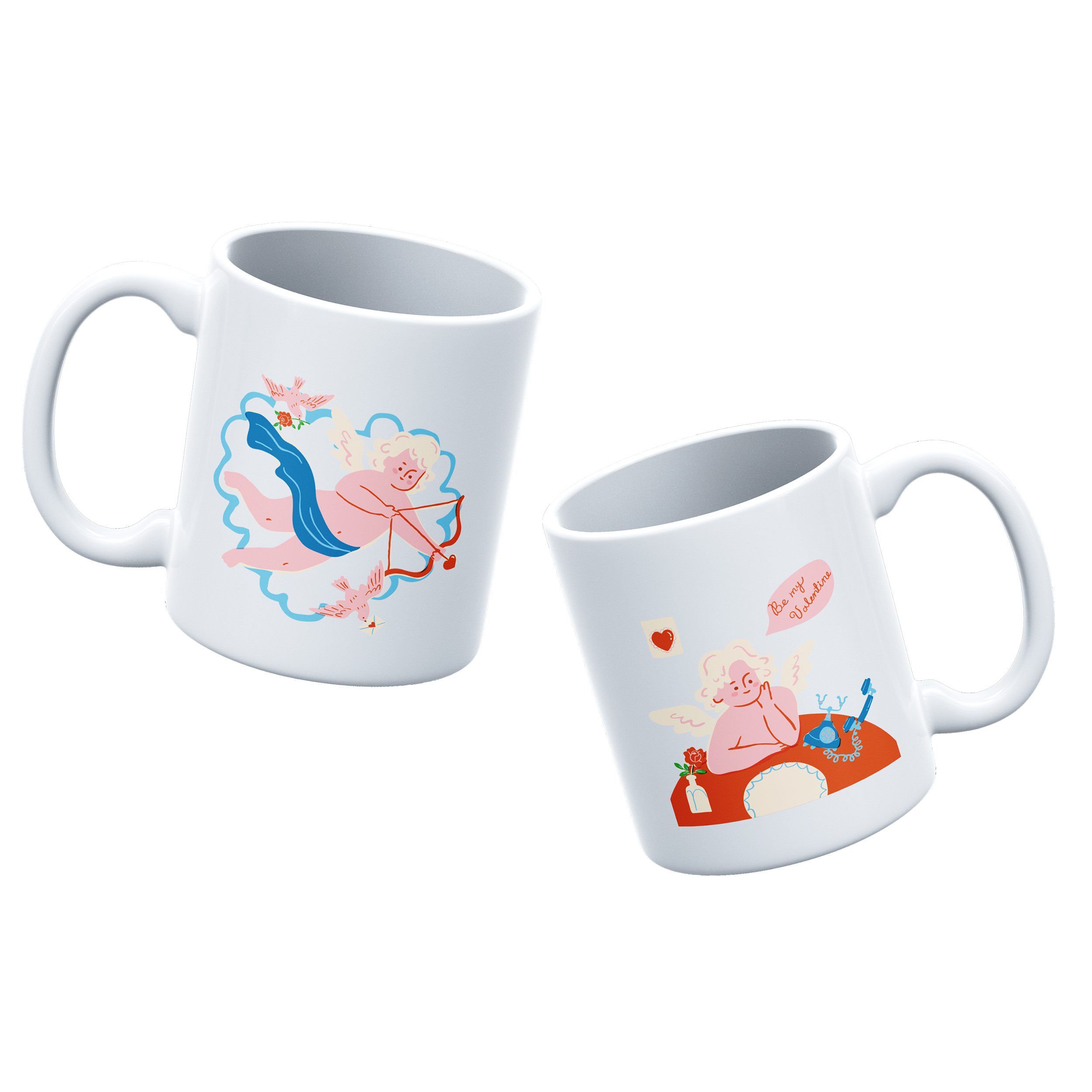 ماگ (سفید) فرشته ولنتاین